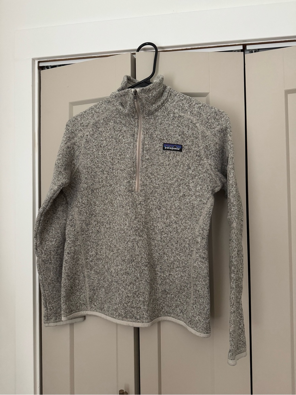 Patagonia Women's Heather Gray Half-Zip Turtleneck Pullover